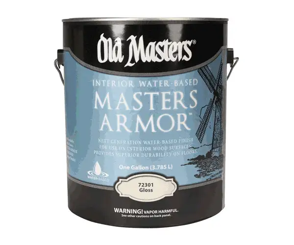 Old Masters 72301 Master Armor Gloss 1 Gallon Water-Based Wood Finish