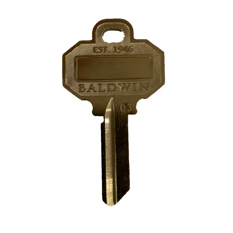 Baldwin House/Office Key Blank Single Sided Pack 50 Key Duplication