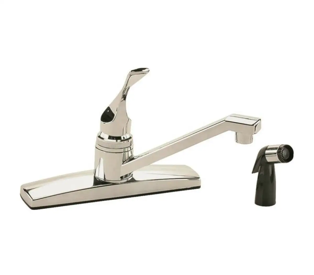 Toolbasix PF8111A Kitchen Faucet Single Handle Spray Brass Nickel