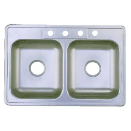 Franke FDS604NB Double Bowl Sink Stainless Steel 33 x 22 x 6