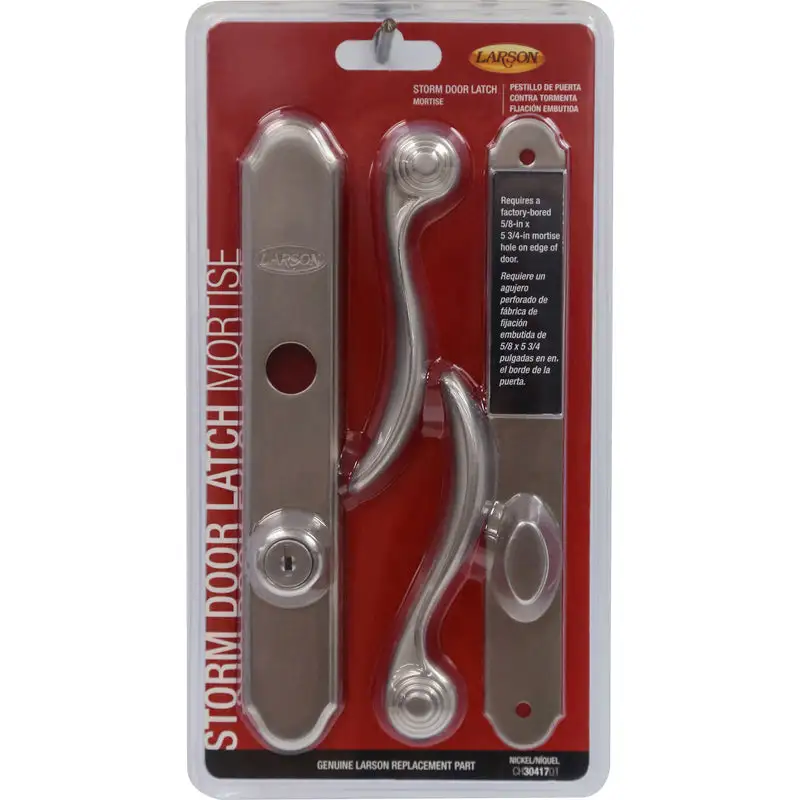 Larson Brush Nickel Silver Zinc Mortise Latch Doors and Cabinets