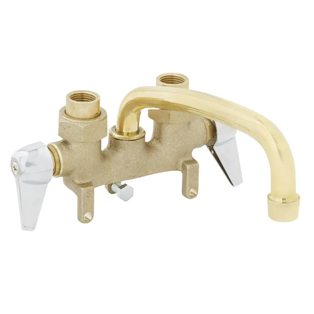 B&K Chrome-Plated Handles 3-3/8 . Center Rough Brass Laundry Faucet Bu0026K