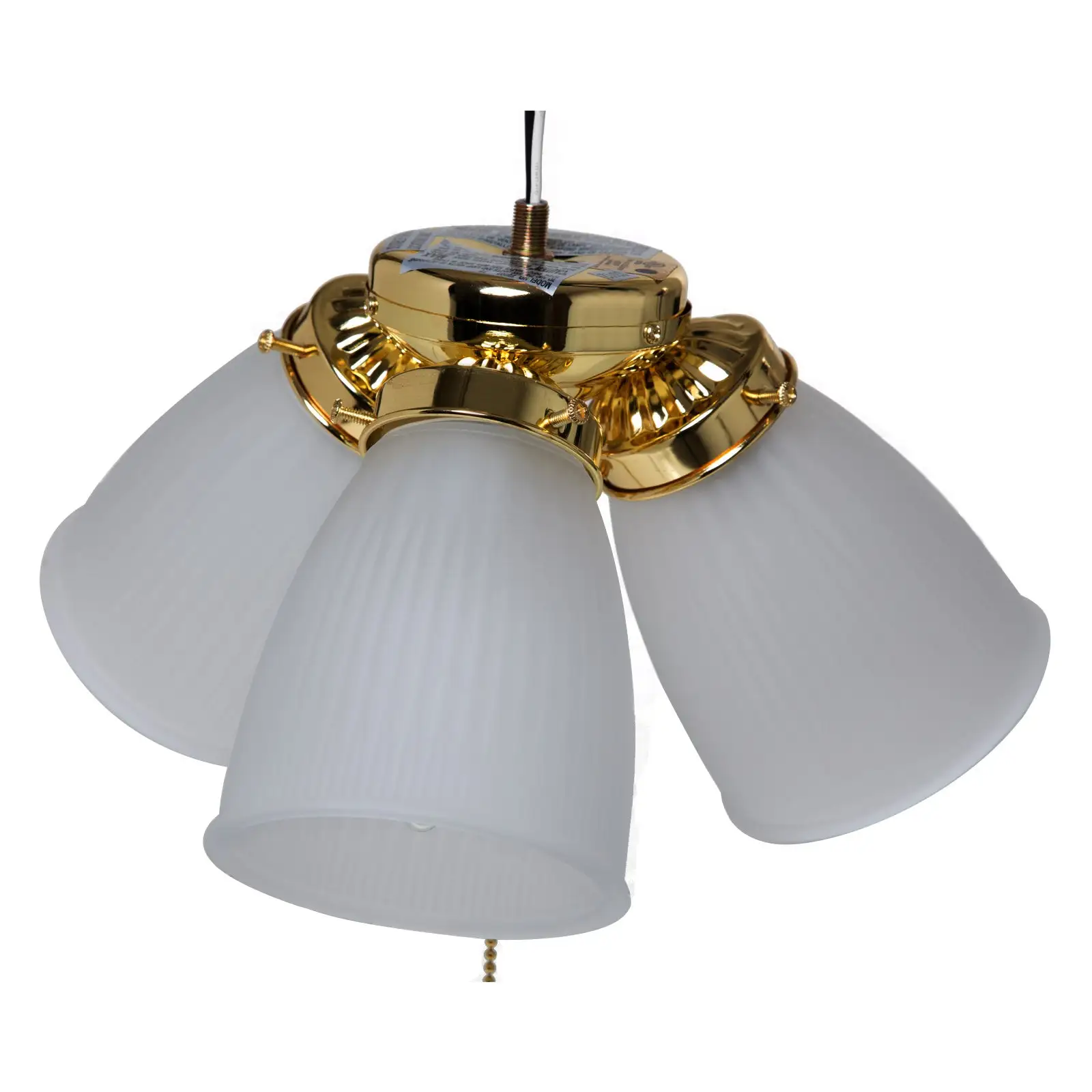 Boston Harbor CF-3FLK-PB Ceiling Fan Light Kit Polished Brass Fan Upgrade