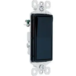Decor 3-Way Light Switch 15A Black Versatile Lighting Control Legrand - Pass u0026 Seymour