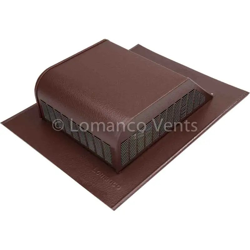 Lomanco 750BR Slant Back Aluminum Roof Louver Vent 8 Inch Brown