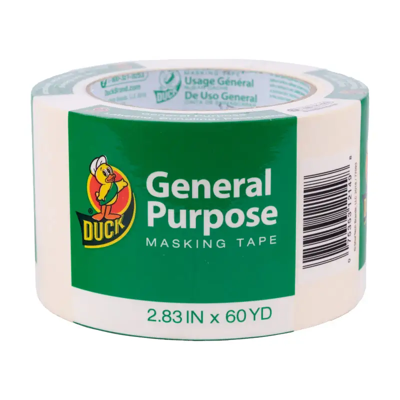 Duck 2.83 . W x 60 yd. L Tan Regular Strength Masking Tape 1 pk Pack 8