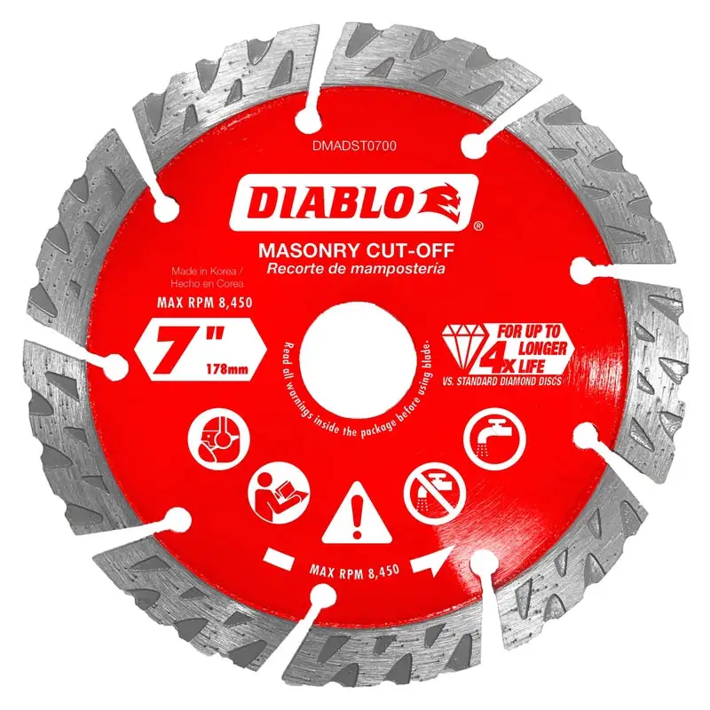 Diablo 7 . D X 7/8 . Diamond Segmented Turbo Masonry Cut-Off Disc