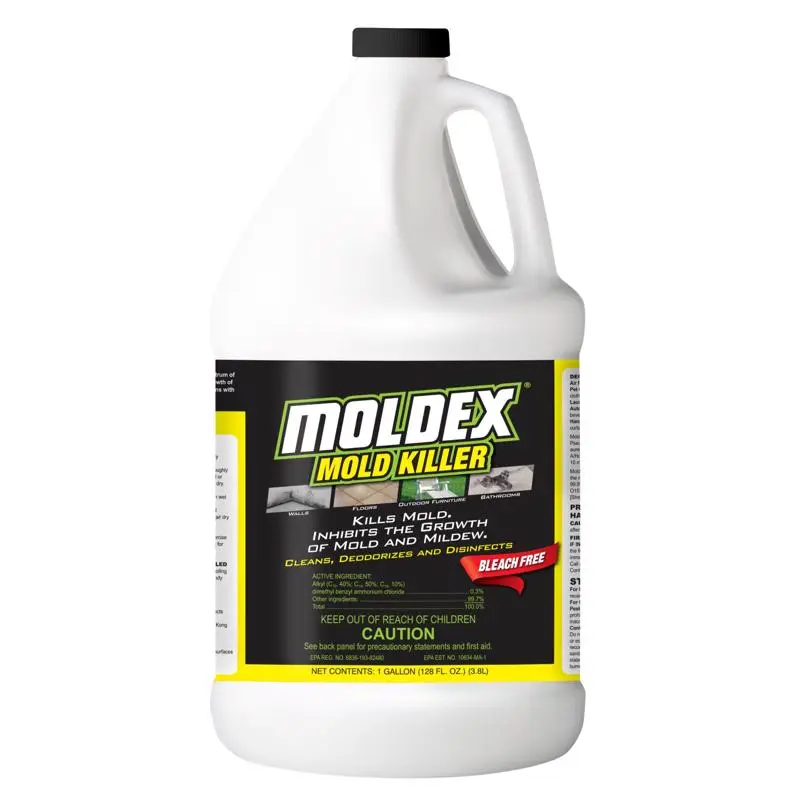 Moldex Mold Killer No Scent Disinfectant 1 gal Pack 4 Mold and Mildew Removal