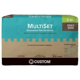 Multi-Set Modified Thin-Set Mortar, Gray, 50-Lbs. Tile Installation Various