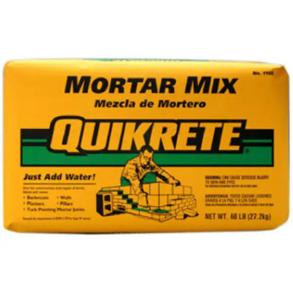 Quikrete 110260 Construction Grade Mortar Mix 60 Lbs Masonry Projects