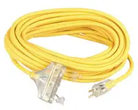 Coleman Cable Multi-Outlet Vinyl Extension Cord 100 Feet 04189