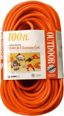 Coleman Cable Multi-Outlet Vinyl Extension Cord Red 04219