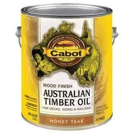 Australian Timber Oil Wood Finish Honey Teak 1-Gallon Outdoor Furniture Protector Cabot