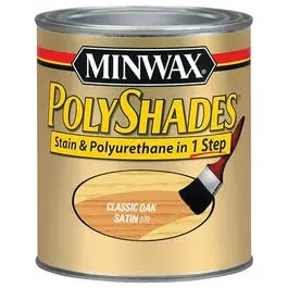 1-Quart Classic Oak Satin Polyshades Wood Stain and Finish One Minwax