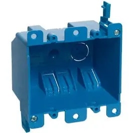 2 Gang Old Work Switch & Outlet Box Retrofit Electrical Projects Carlon