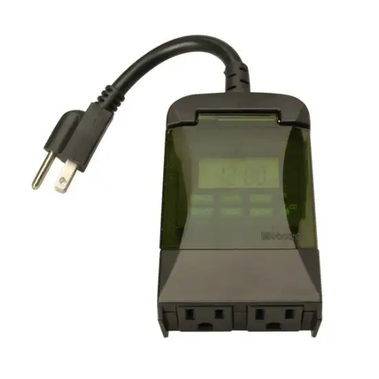 Woods 50014 Programmable Outdoor 7-Day Digital Timer Lights and Appliances