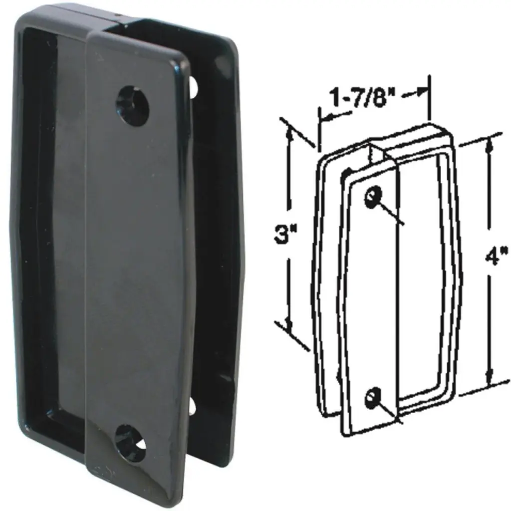 Prime-Line Plastic Screen Door Pull 2-Count Easy Operation Prime Line