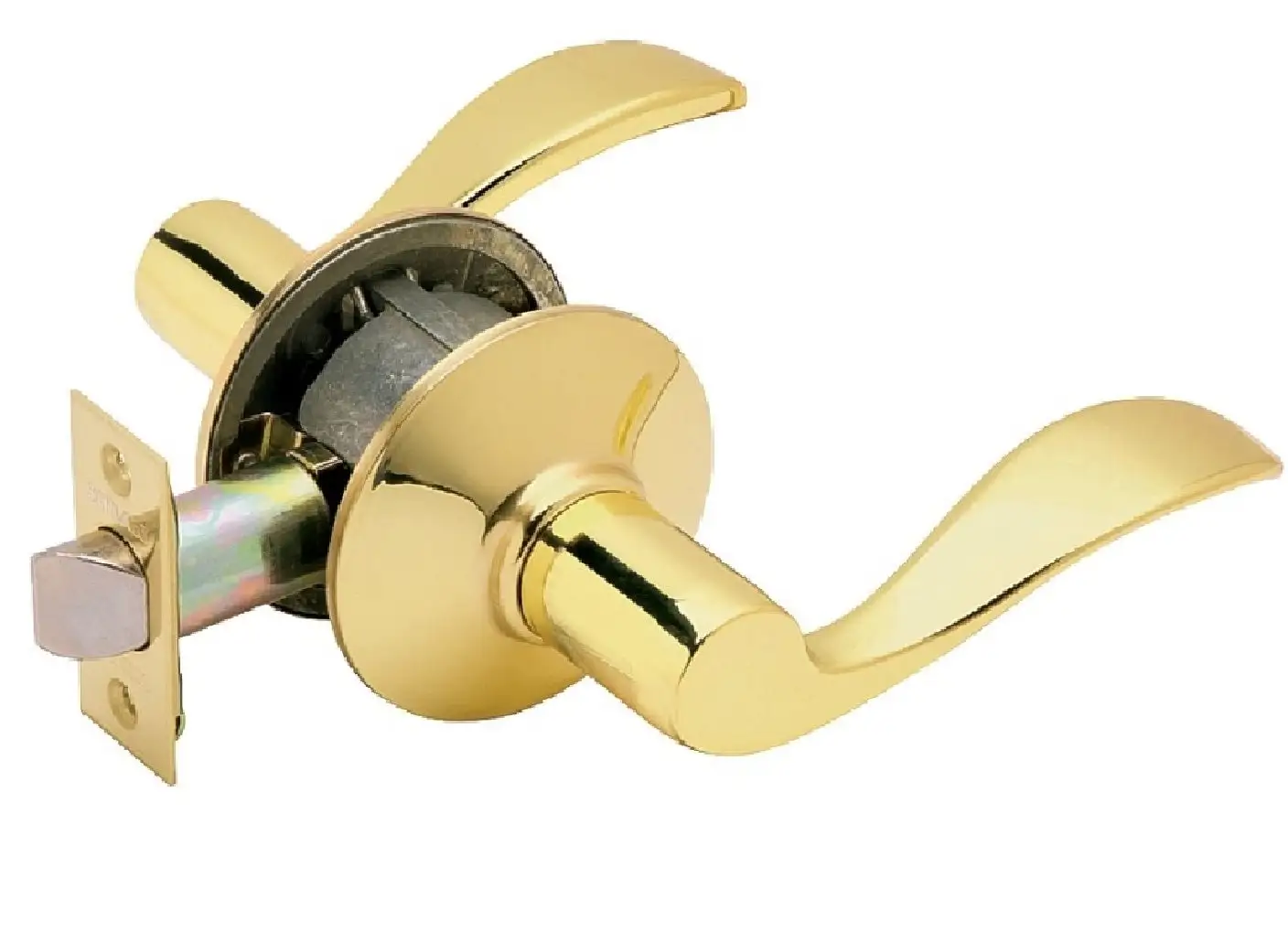 Schlage F10ACC605 Accent Passage Lever Bright Brass