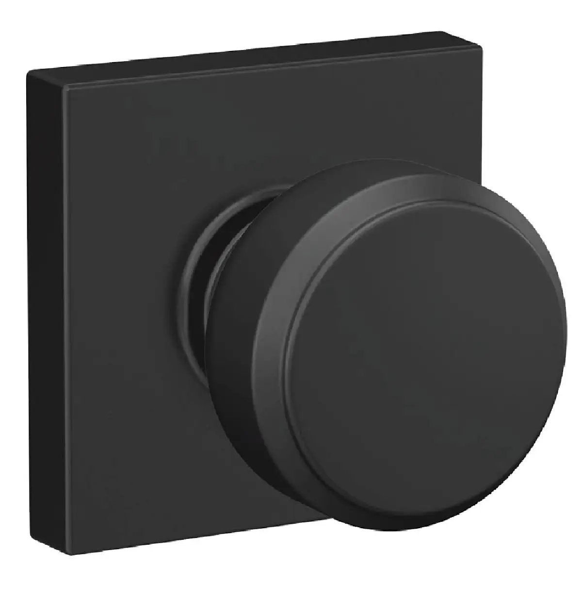 Schlage F10BOW622 F-Series Hall and Closet Passage Lock Black
