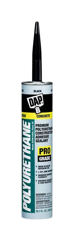 DAP Pro Grade Polyurethane Construction Adhesive Sealant 10.1 oz Pack 12