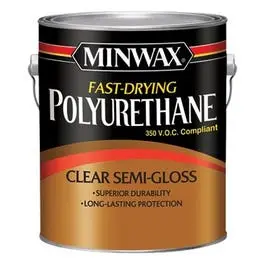 1-Gallon Fast-Dry Semi-Gloss Polyurethane Protective Wood Coating Minwax