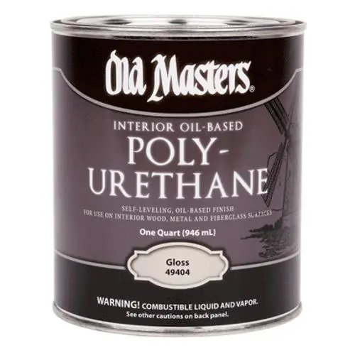 Old Masters 49404 Qt Oil Polyurethane Gloss High Shine Wood Finish