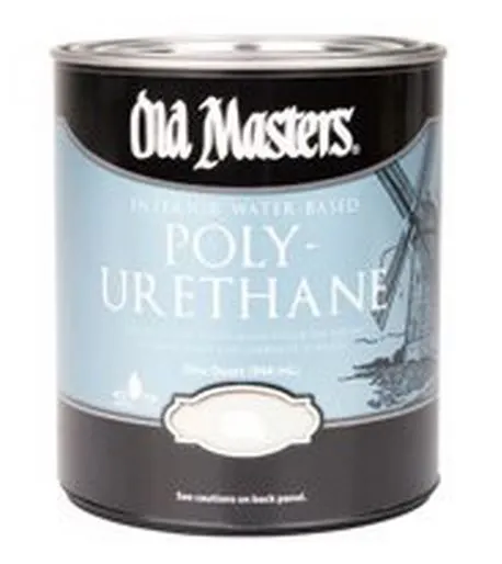 Old Masters 75401 Water Based Polyurethane Gloss 1 Gallon Durable Wood Protection