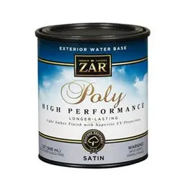 High Performance Exterior Water-Based Satin Polyurethane Quart Zar