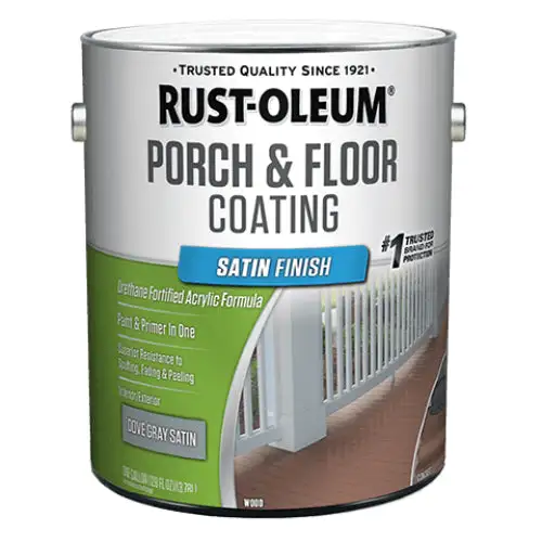Rust-Oleum 320417 Satin Porch & Floor Coating Dove Gray Low VOC 1-Gallon