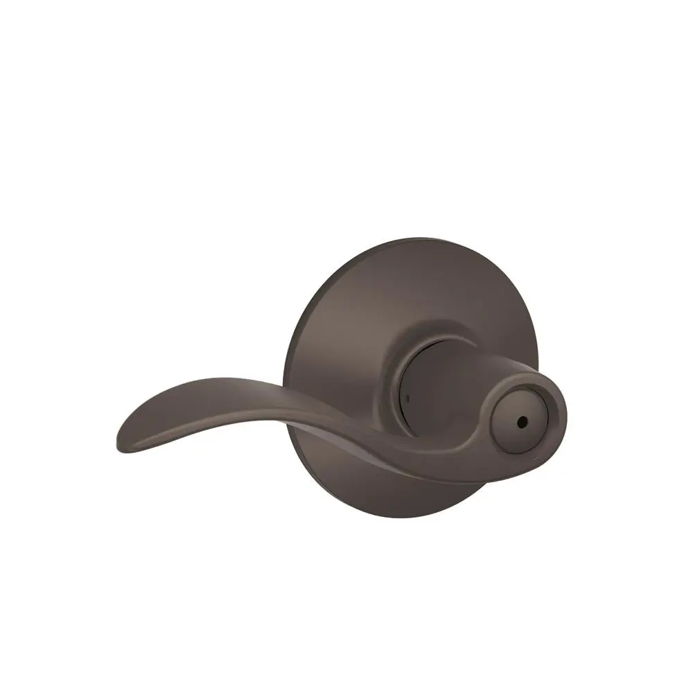 Schlage F40VACC613 Accent Privacy Lever Oil-Rubbed Bronze Bed/Bath Lock