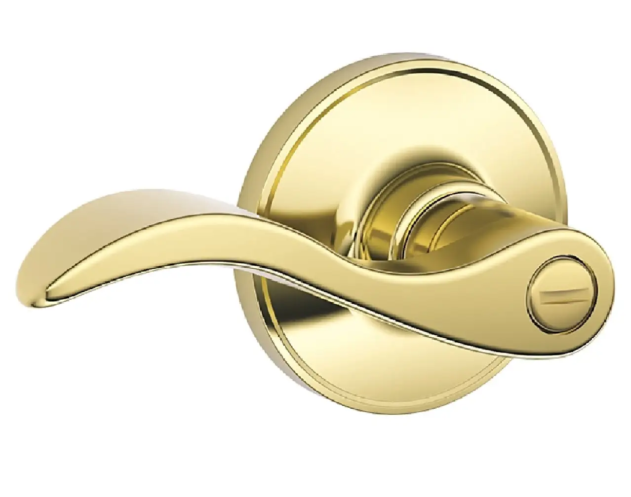 Schlage J40VSEV605 Privacy Door Locks Lever Bright Brass