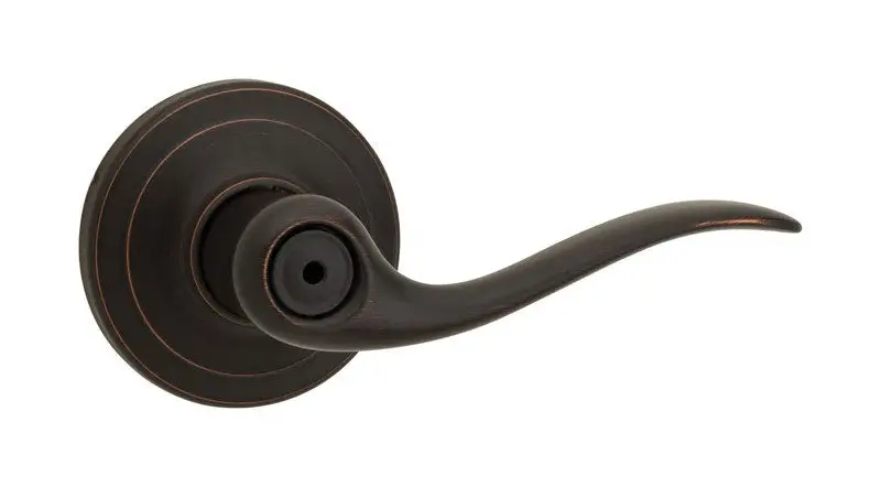Kwikset Tustin Venetian Bronze Privacy Lockset 1-3/4 . Interior Doors