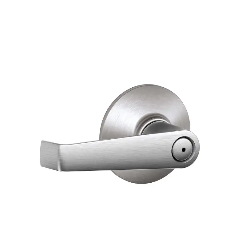 Schlage Elan Satin Chrome Privacy Lockset 1-3/4 Inch Bedroom Bathroom Door Lock