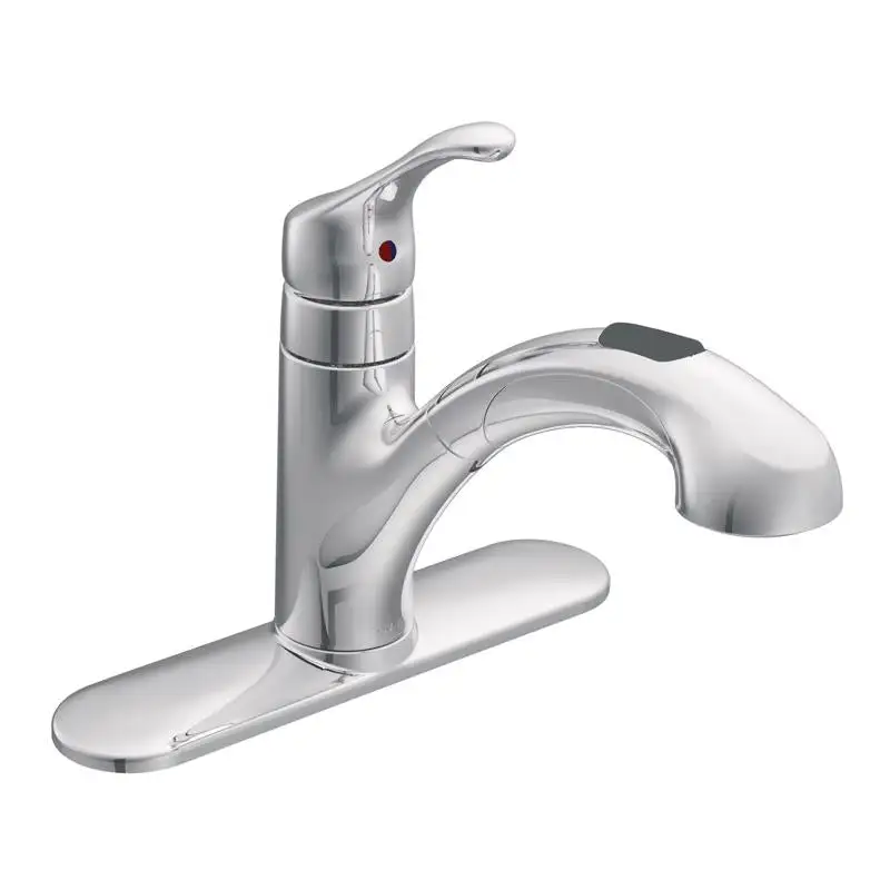 Moen Renzo One Handle Chrome Pull-Out Kitchen Faucet Sprayer