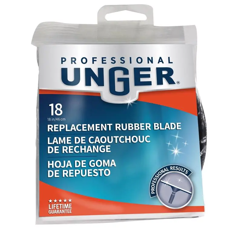 Unger Professional 18 Rubber Squeegee Replacement Blade Pack 10