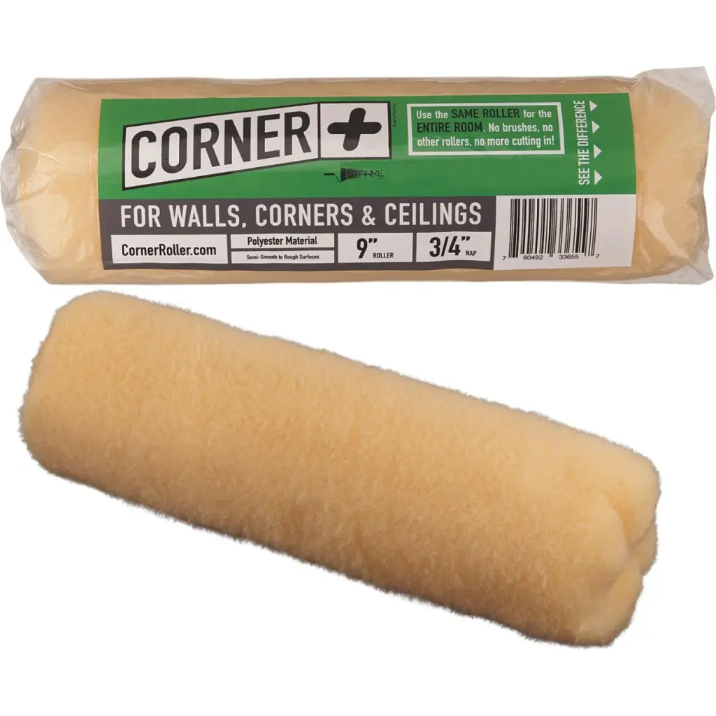Corner Roller 9 x 3/4 Knit Paint Roller Cover Wide Coverage