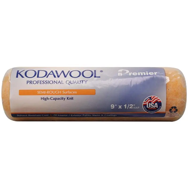 Premier Kodawool Polyester 9 . W X 1/2 . S Paint Roller Cover Pack 25