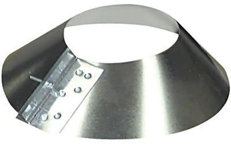 Imperial Manufacturing 8 Inch Diameter 30 Gauge Galvanized Steel Storm Collar Pack 6