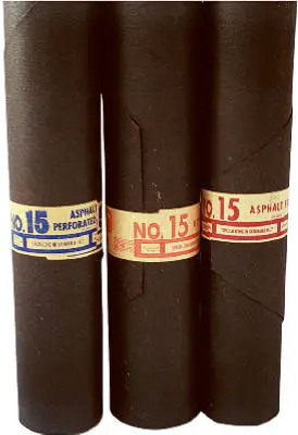 #30 Asphalt Roofing Felt 36 x 72 Inches