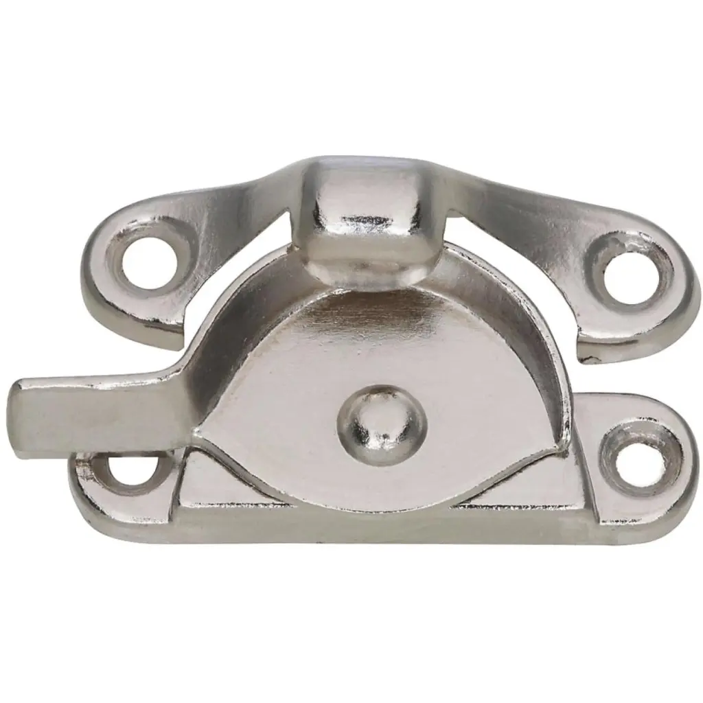 National Nickel 7/8 Inch Crescent Sash Lock Secure Window Locking