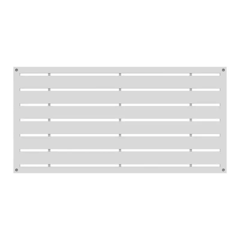 Barrette Outdoor Living Boardwalk 2 ft W x 4 ft L White Polymer Screen Panel Privacy and Shade