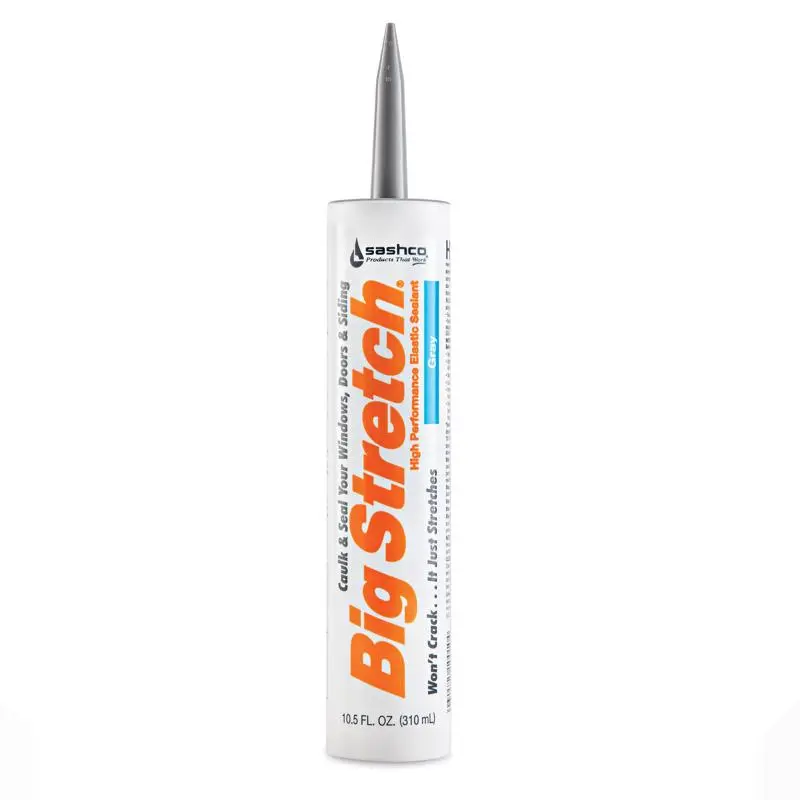 Big Stretch Gray Acrylic Caulk 10.5 oz 12 Pack Flexible Sealant