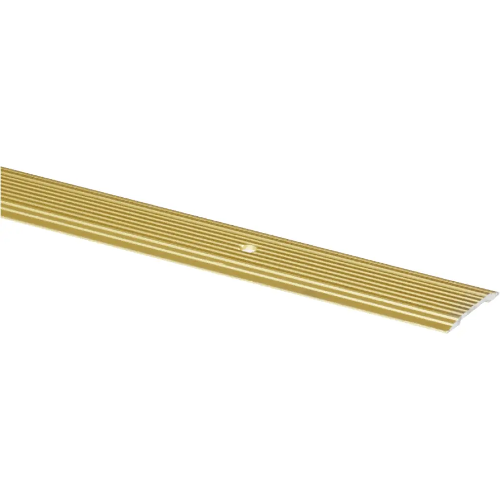 M-D Brass Satin 1-1/4 . x 3 Ft. Aluminum Seam Binder