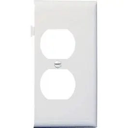 White Duplex Sectional Nylon Wall Plate Custom Outlet Configurations Legrand - Pass u0026 Seymour