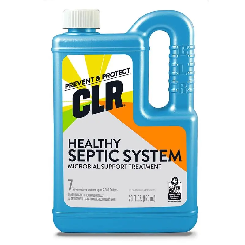 CLR Septic Treatment Liquid Septic System Treatment 28 Oz Pack 6 Enzymatic Cleaner