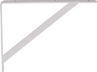 National Hardware 10.63 . H X 16 . W White Steel Shelf Bracket Pack 6