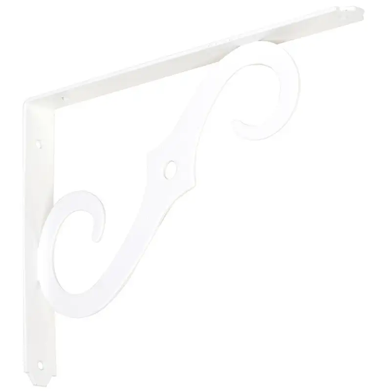 National Hardware 7 Inch White Steel Shelf Bracket Pack 10 Heavy Duty Shelving