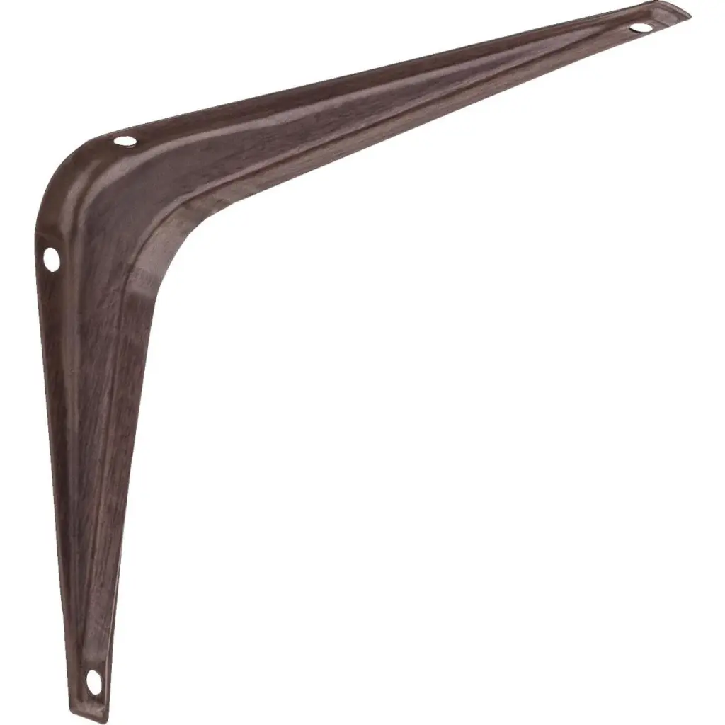 National 211 5 . D. x 6 . H. Fruitwood Steel Shelf Bracket