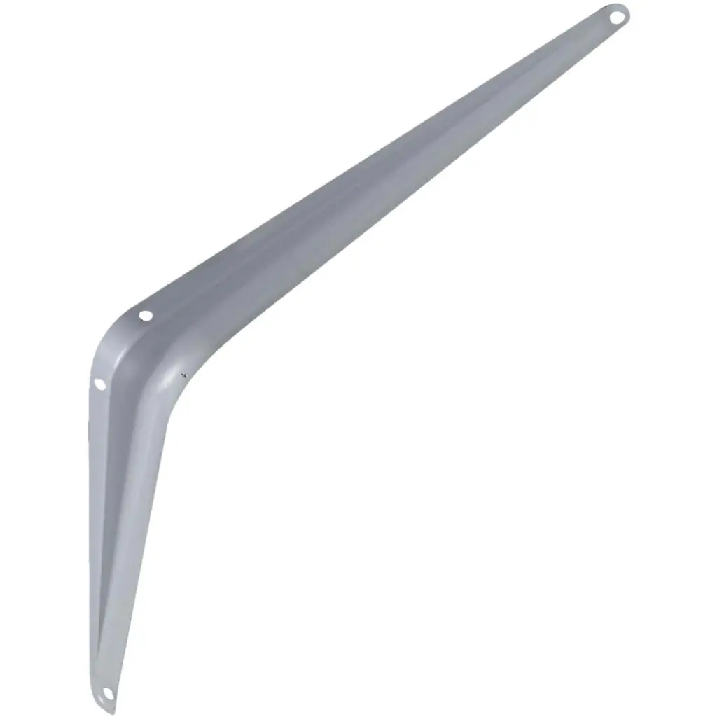 National 211 8 Inch Depth x 10 Inch Height Gray Steel Shelf Bracket