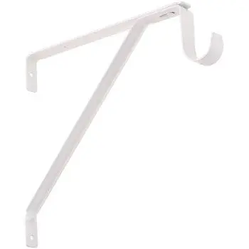 National N234-971 White Shelf and Rod Bracket 12-Inch Shelves